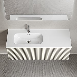 Тумба с раковиной Sancos Snob R 1.0 SNR1.0120LCE/SNR1.0120RCE Beige Soft для ванной в интернет-магазине Sanbest