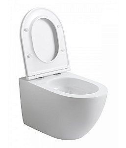 Унитаз подвесной с инсталляцией Agger ATI07150+APB100 белый, с крышкой микролифт, безободковый, слив-торнадо, с кнопкой хром купить в интернет-магазине Sanbest