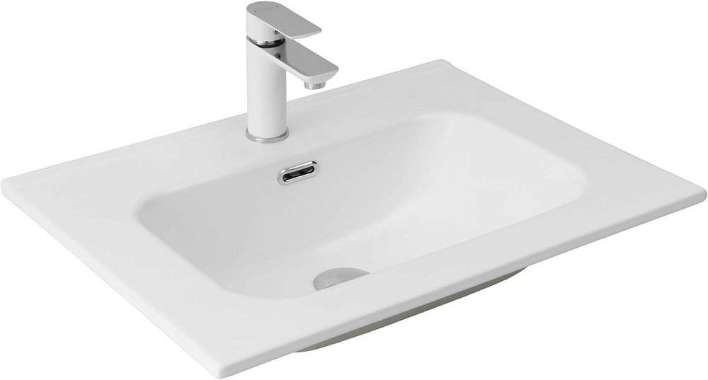 Раковина Aquanet Flat 330429 60 белая матовая купить в интернет-магазине Sanbest