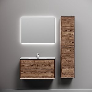 Тумба с раковиной Sancos Marmi 2.0 90 MR2.090ECH дуб чарльстон для ванной в интернет-магазине Sanbest