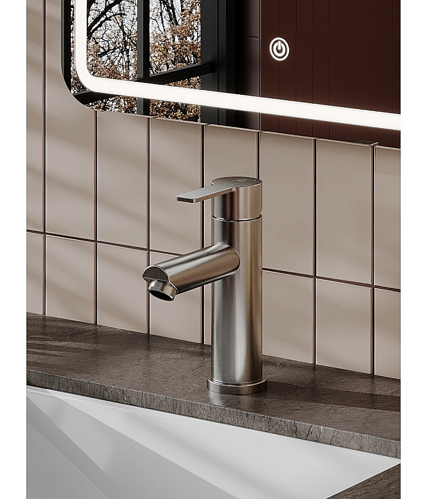 Cмеситель для раковины Agger Easy A3102122 сатин матовый купить в интернет-магазине сантехники Sanbest