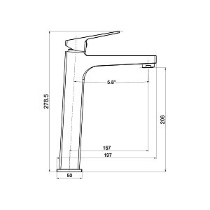 Смеситель для раковины Koller Pool Neon Cube NC0200XL хром купить в интернет-магазине сантехники Sanbest