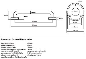 Поручень Bemeta Help program 301100601 купить в интернет-магазине сантехники Sanbest