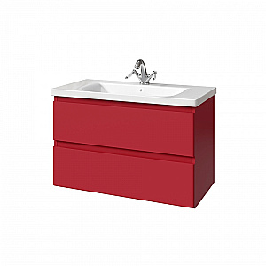 Тумба с раковиной Caprigo Forte 90 два ящика, цвет на выбор/эмаль для ванной в интернет-магазине Sanbest