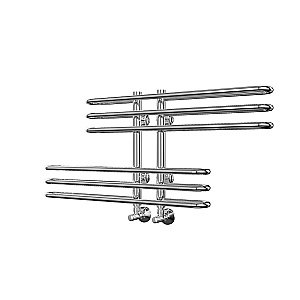 Полотенцесушитель водяной Terminus Диана П6 100x416 купить в интернет-магазине сантехники Sanbest