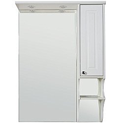 Зеркало со шкафом Rush Devon 65 DEM75165W белый в ванную от интернет-магазине сантехники Sanbest