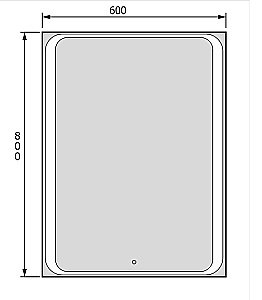 Зеркальный шкаф Jorno Modul 60 Mol.03.60/P/W/JR белое купить в интернет-магазине сантехники Sanbest