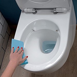 Унитаз подвесной Jacob Delafon Odeon Rive Gauche EDR103-00 безободковый, с инсталляцией, с крышкой микролифт, белый/кнопка глянцевая белая купить в интернет-магазине Sanbest