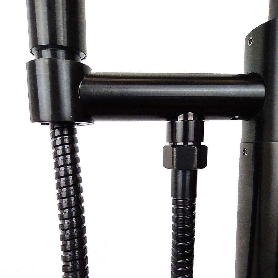 Смеситель для ванны PAINI Cox 78PZ136LM черный матовый купить в интернет-магазине сантехники Sanbest