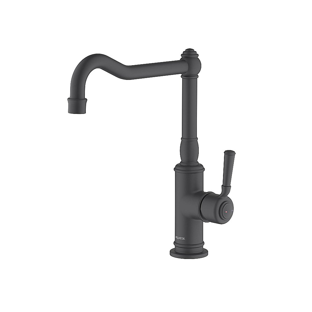 Смеситель для кухни Aquatek Классик AQ1580MB черный матовый купить в интернет-магазине сантехники Sanbest