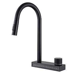 Смеситель для кухни Abber WASSER KREIS AF8114B черный матовый купить в интернет-магазине сантехники Sanbest