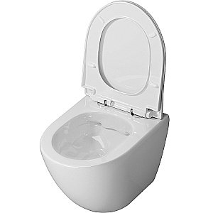 Унитаз подвесной Niagara Vista NG-9301 белый, с крышкой микролифт, безободковый купить в интернет-магазине Sanbest