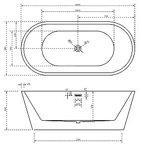 Акриловая ванна ABBER AB9203-1.5 купить в интернет-магазине Sanbest
