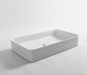 Раковина накладная Ceramalux N 67 W1531 белая купить в интернет-магазине Sanbest