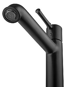 Смеситель для раковины высокий WONZON & WOGHAND TOR, Черный матовый (WW-88019073-MB) купить в интернет-магазине сантехники Sanbest