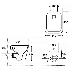 Инсталляция для унитаза Azario AZ-8010-1000 купить в интернет-магазине сантехники Sanbest