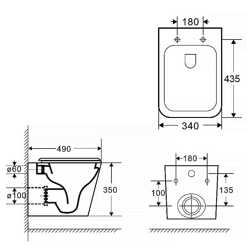Инсталляция для унитаза Azario AZ-8010-1000 купить в интернет-магазине сантехники Sanbest