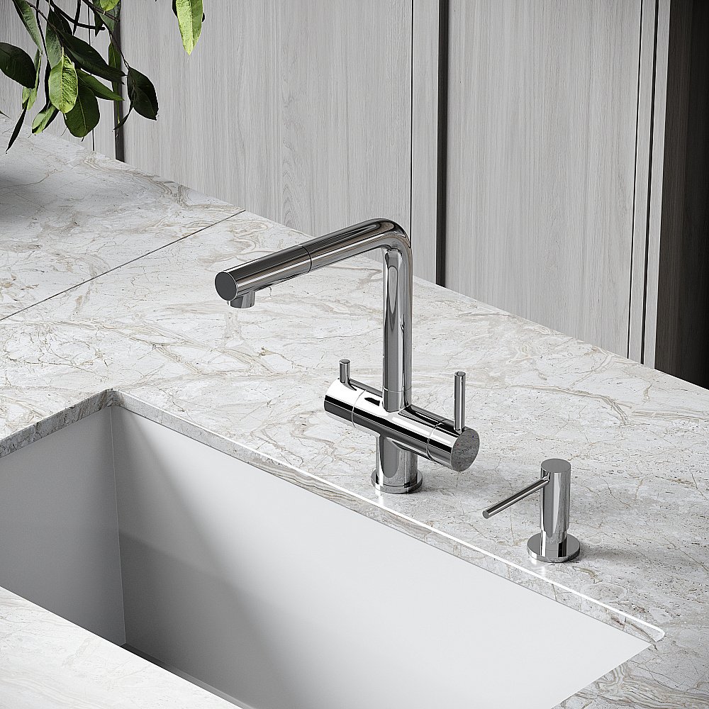 Смеситель для кухни Sancos Spin SC4015CH хром купить в интернет-магазине сантехники Sanbest