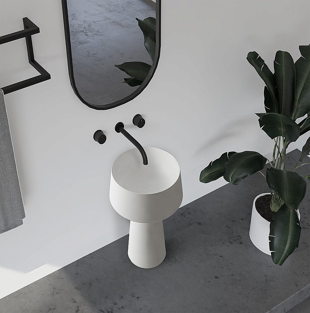 Раковина отдельностоящая ABBER Stein AS2508-H белая матовая купить в интернет-магазине Sanbest