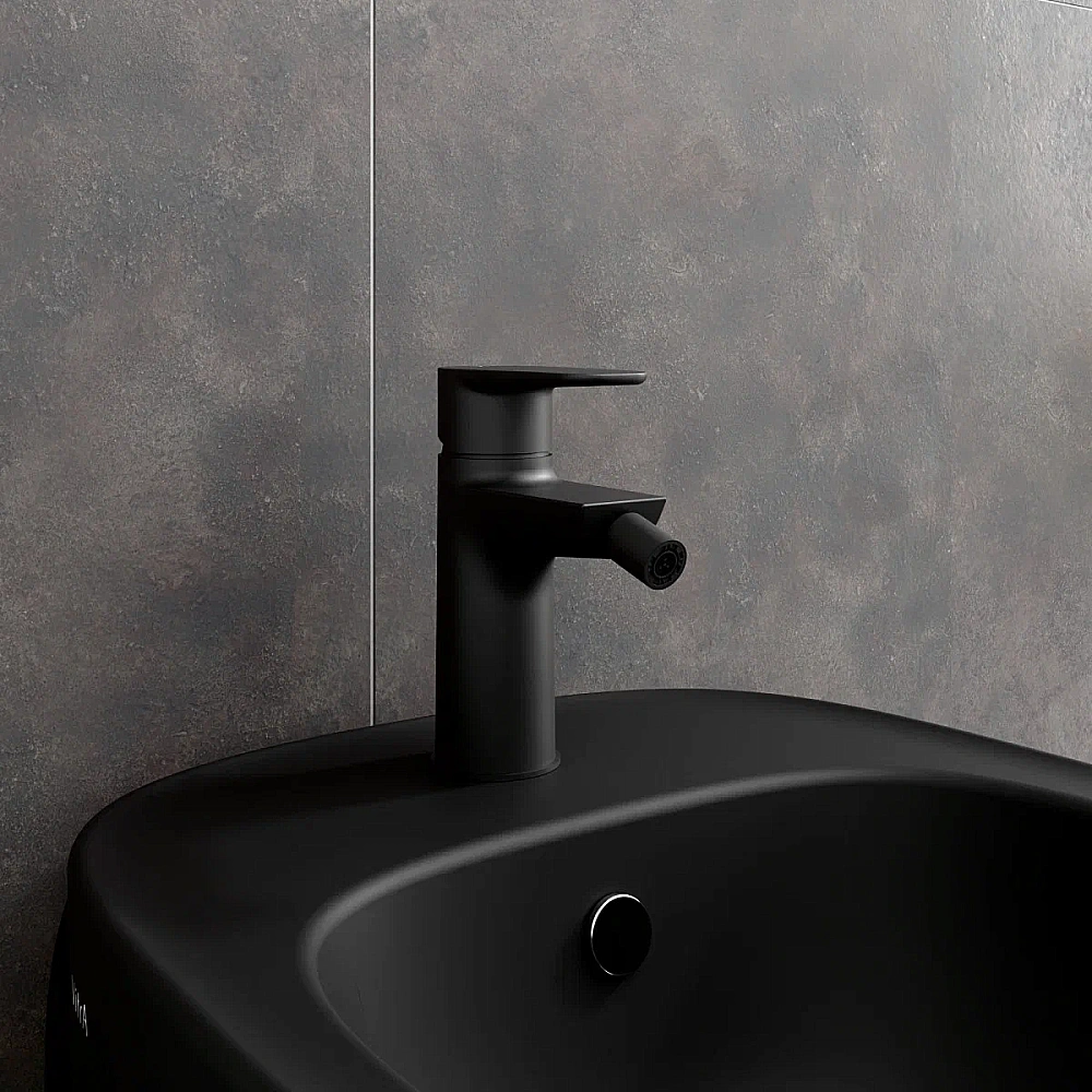 Смеситель для биде VitrA Flow Soft A4305436EXP матовый черный купить в интернет-магазине сантехники Sanbest