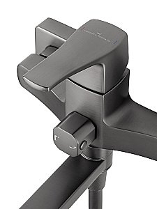 Смеситель для ванны WONZON & WOGHAND FLEX, Темный графит (WW-639906-BGM) купить в интернет-магазине сантехники Sanbest