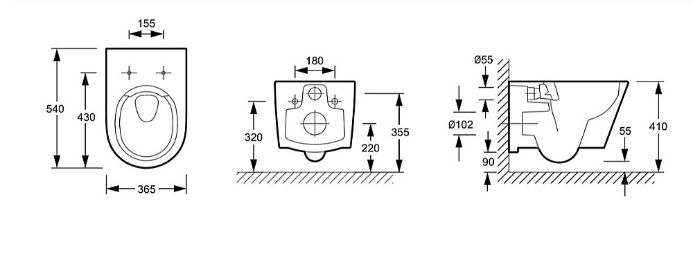 Унитаз подвесной Jacob Delafon Bastille EDAB102-00 белый, безободковый купить в интернет-магазине Sanbest