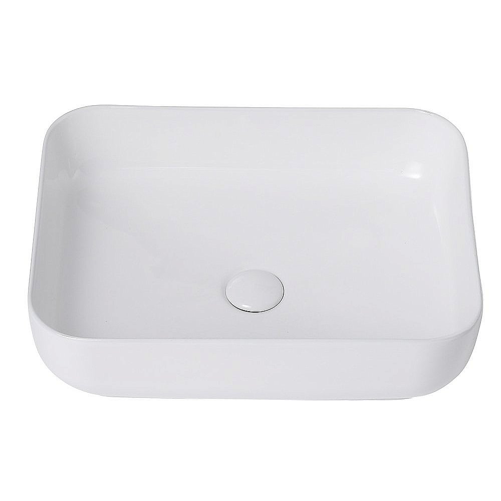 Раковина накладная ABBER Rechteck AC2202 белая купить в интернет-магазине Sanbest