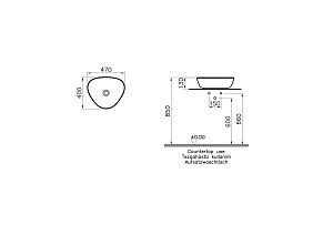 Раковина накладная Vitra Plural 47 7812B483-0016 черная матовая купить в интернет-магазине Sanbest