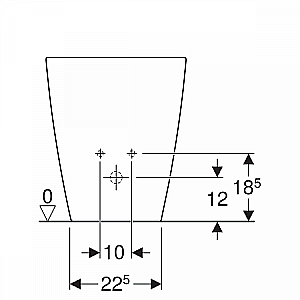 Биде напольное Geberit Smyle Square 500.841.00.1 белое купить в интернет-магазине Sanbest