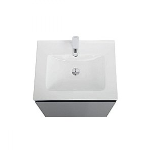 Тумба с раковиной Art&Max AM-Latina-600-1C-SO-GM/AM7117-60 Серый матовый для ванной в интернет-магазине Sanbest