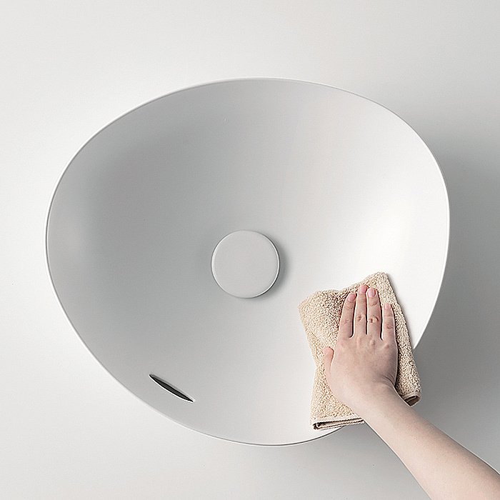 Раковина накладная Toto TA 46 L4704MTE#CMW белая матовая купить в интернет-магазине Sanbest