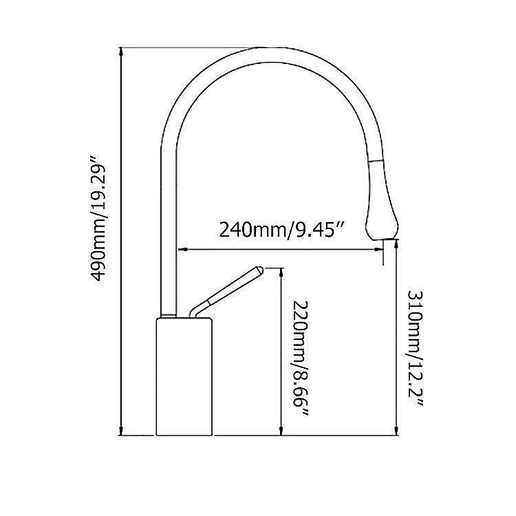 Смеситель для раковины Bronze De Luxe SCANDI 9015BR купить в интернет-магазине сантехники Sanbest