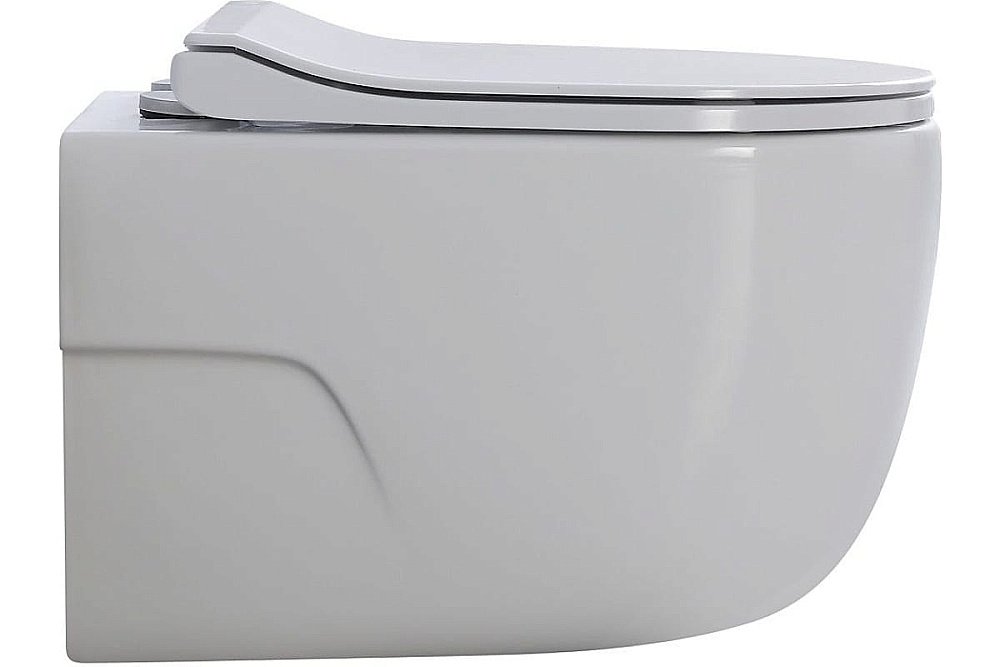 Унитаз подвесной Art&Max VERONA AM012CHRT/SC белый, с сиденьем микролифт, безободковый купить в интернет-магазине Sanbest