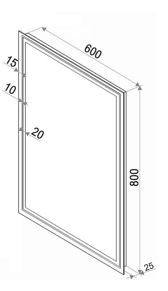 Зеркало Континент Fancy ЗЛП1073 60x80 в ванную от интернет-магазине сантехники Sanbest