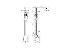 Душевая система Aquatek ЛИБРА AQ2640CR хром купить в интернет-магазине сантехники Sanbest