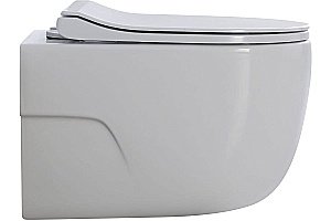 Унитаз подвесной Art&Max VERONA AM012CHRT/SC белый, с сиденьем микролифт, безободковый купить в интернет-магазине Sanbest