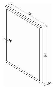 Зеркало Континент Sevilla ЗЛП73 60x80 в ванную от интернет-магазине сантехники Sanbest