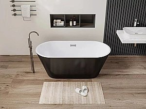 Ванна акриловая CeruttiSpa RESIA 170x75 черная матовая купить в интернет-магазине Sanbest