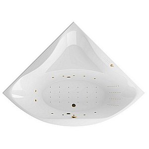 Ванна акриловая Excellent Glamour NANO WAEX.GLA15.NANO.GL 150x150 белая с гидромассажем купить в интернет-магазине Sanbest