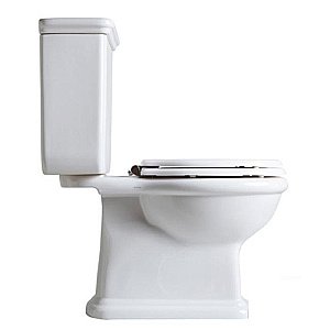 Унитаз напольный SIMAS Lante LA08 с бачком,  кнопка бронза, белый купить в интернет-магазине Sanbest