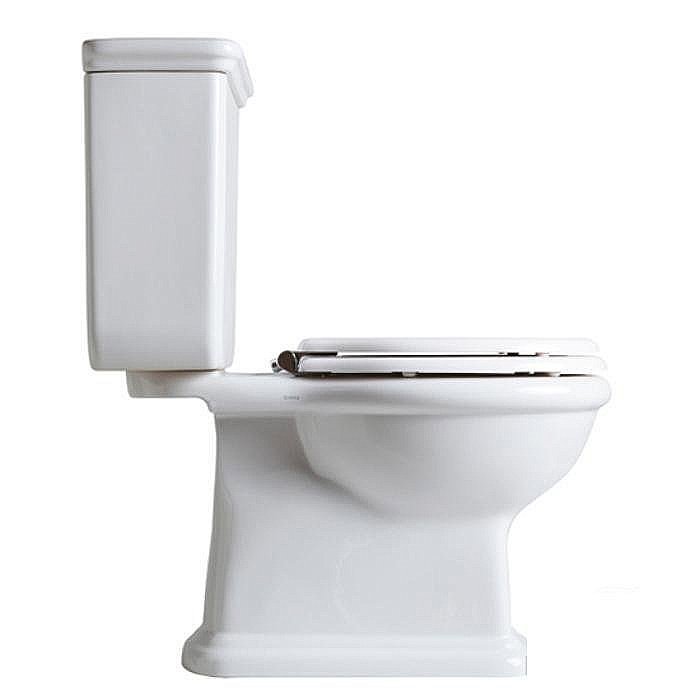 Унитаз напольный SIMAS Lante LA08 с бачком,  кнопка бронза, белый купить в интернет-магазине Sanbest