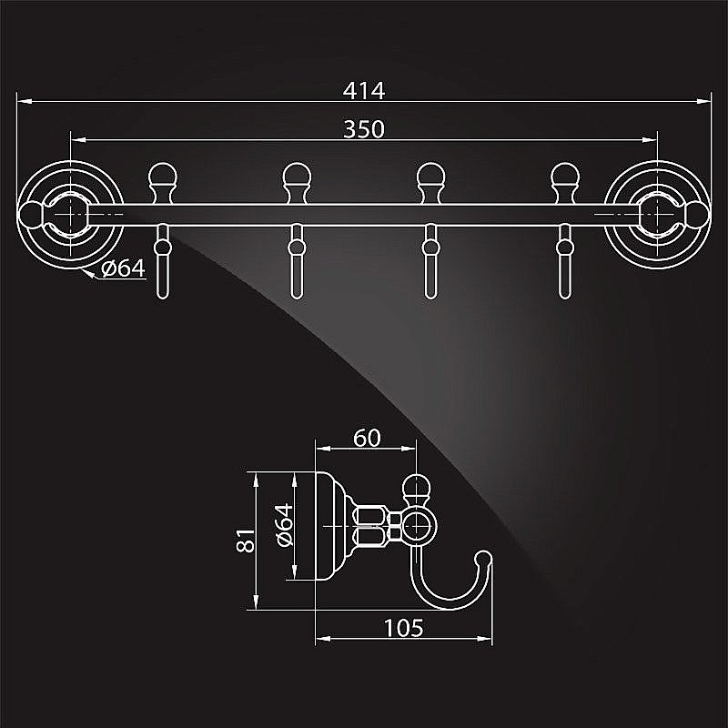 Крючок Elghansa PRAKTIC Chrome Accessories PRK-640 купить в интернет-магазине сантехники Sanbest