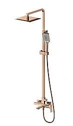 Душевая система Wonzon & Woghand Diamond WW-88739011-BRG брашированное розовое золото купить в интернет-магазине сантехники Sanbest