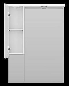 Зеркало со шкафом Misty Чегет 75 П-Чег-02075-01 белый в ванную от интернет-магазине сантехники Sanbest