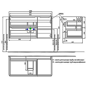 Тумба с раковиной Iddis Edifice 100 EDI10C0i95K капучино для ванной в интернет-магазине Sanbest