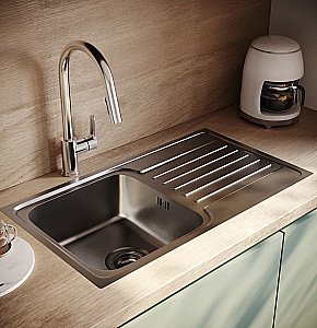 Кухонная мойка Iddis Sound SND78SDi77 78 сатин купить в интернет-магазине сантехники Sanbest