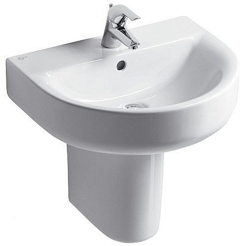 Раковина на полупьедестале Ideal Standard Connect 55 E785401 белая купить в интернет-магазине Sanbest