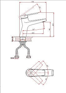 Смеситель для раковины D&K Bayern.Furth DA1522108 белый матовый купить в интернет-магазине сантехники Sanbest