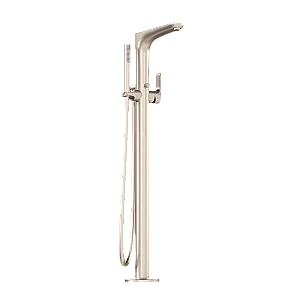 Смеситель для ванны VitrA Root Round A4274134EXP с ручным душем, брашированный никель купить в интернет-магазине сантехники Sanbest