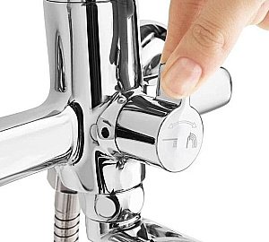 Смеситель для ванны Milardo Nelson NELSBLCM10 хром купить в интернет-магазине сантехники Sanbest